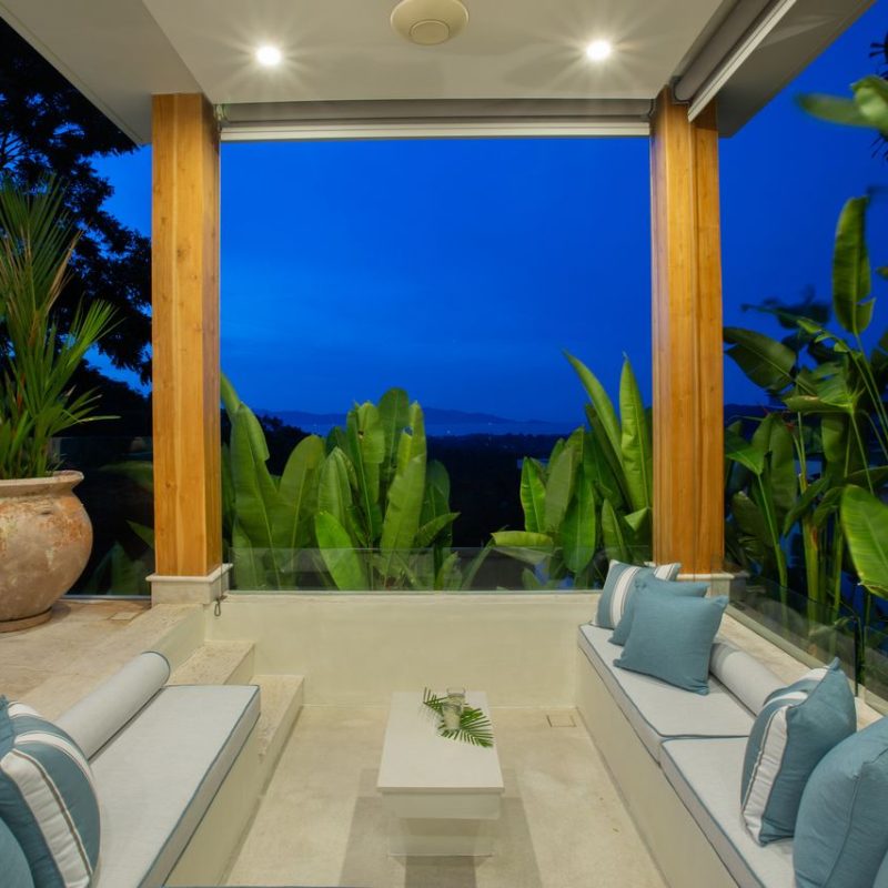 Pool Sala at Villa Banana Fan, a 2 bedroom luxury, ocean view villa located in Zog Villa Estate, Maenam,, Koh Samui