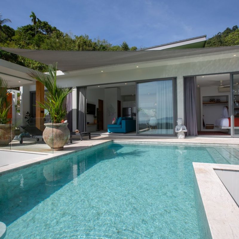 Villa Banana Fan, a 2 bedroom luxury, ocean view villa located in Zog Villa Estate, Maenam,, Koh Samui