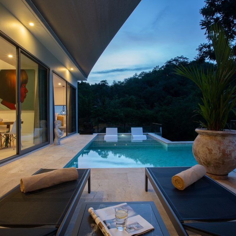 Villa Banana Fan, a 2 bedroom luxury, ocean view villa located in Zog Villa Estate, Maenam,, Koh Samui