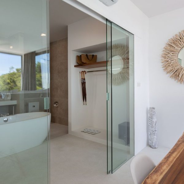 Bathroom at Villa Bougainvillea, a 4 bedroom luxury, ocean view villa located in Zog Villa Estate, Maenam,, Koh Samui