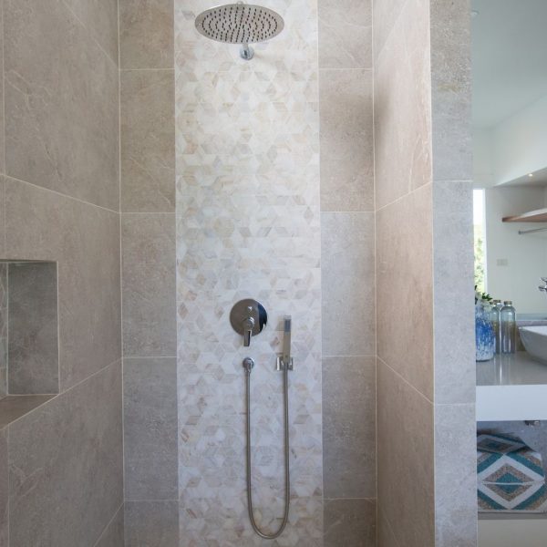 Bathroom at Villa Bougainvillea, a 4 bedroom luxury, ocean view villa located in Zog Villa Estate, Maenam,, Koh Samui