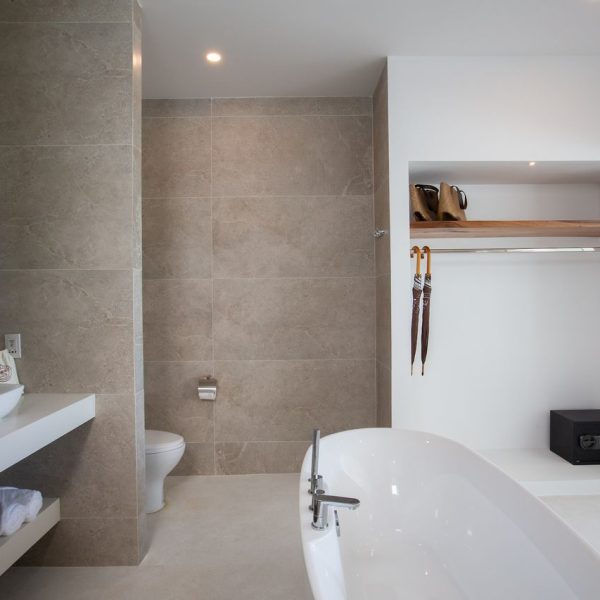 Bathroom at Villa Bougainvillea, a 4 bedroom luxury, ocean view villa located in Zog Villa Estate, Maenam,, Koh Samui