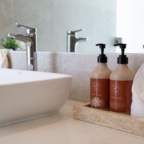 Bathroom at Villa Bougainvillea, a 4 bedroom luxury, ocean view villa located in Zog Villa Estate, Maenam,, Koh Samui
