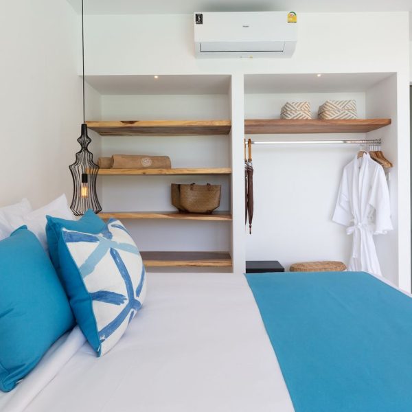 Bedroom at Villa Bougainvillea, a 4 bedroom luxury, ocean view villa located in Zog Villa Estate, Maenam,, Koh Samui