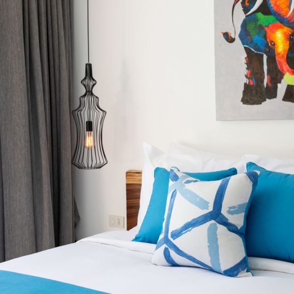 Bedroom at Villa Bougainvillea, a 4 bedroom luxury, ocean view villa located in Zog Villa Estate, Maenam,, Koh Samui