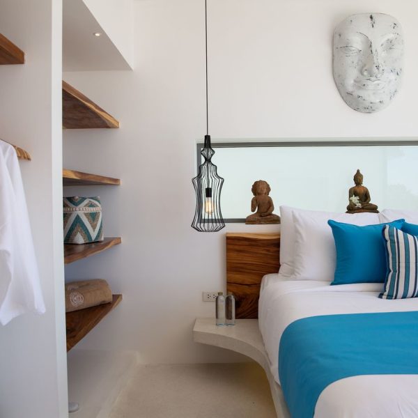 Bedroom at Villa Bougainvillea, a 4 bedroom luxury, ocean view villa located in Zog Villa Estate, Maenam,, Koh Samui