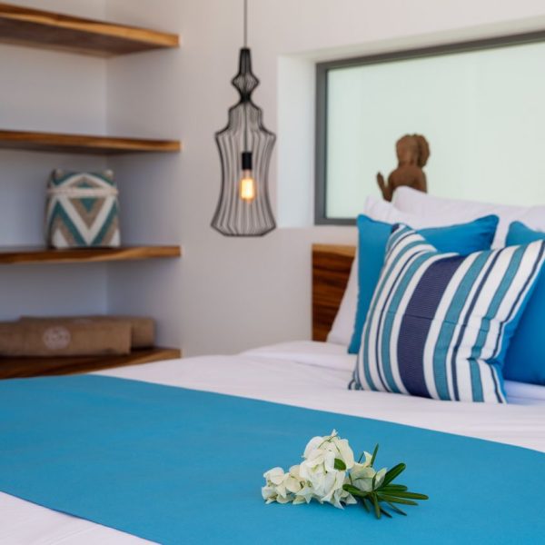 Bedroom at Villa Bougainvillea, a 4 bedroom luxury, ocean view villa located in Zog Villa Estate, Maenam,, Koh Samui