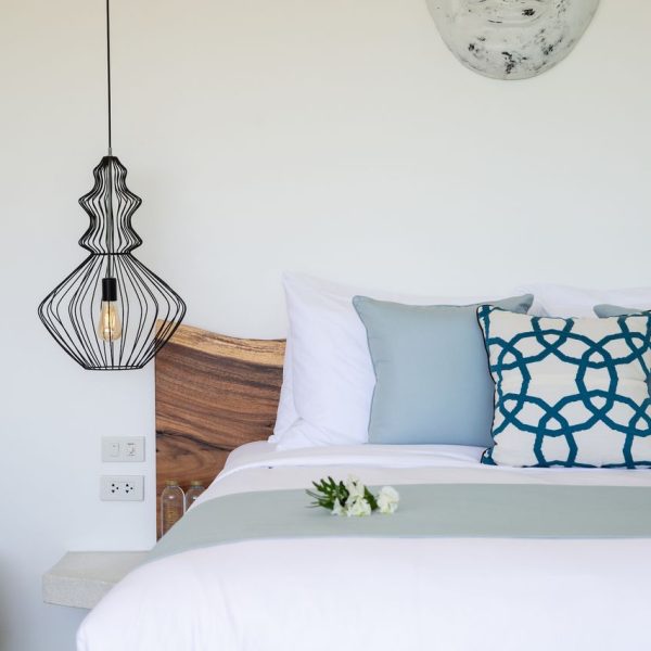 Bedroom at Villa Bougainvillea, a 4 bedroom luxury, ocean view villa located in Zog Villa Estate, Maenam,, Koh Samui