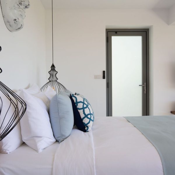 Bedroom at Villa Bougainvillea, a 4 bedroom luxury, ocean view villa located in Zog Villa Estate, Maenam,, Koh Samui