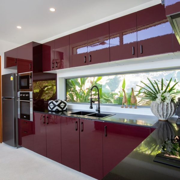 Kitchen at Villa Bougainvillea, a 4 bedroom luxury, ocean view villa located in Zog Villa Estate, Maenam,, Koh Samui