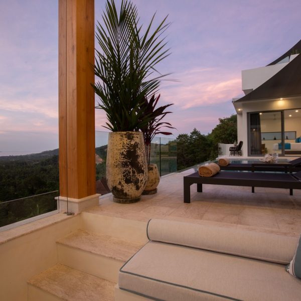 Pool Sala at Villa Bougainvillea, a 4 bedroom luxury, ocean view villa located in Zog Villa Estate, Maenam,, Koh Samui