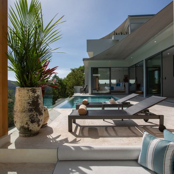Pool Sala at Villa Bougainvillea, a 4 bedroom luxury, ocean view villa located in Zog Villa Estate, Maenam,, Koh Samui