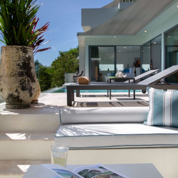 Pool Sala at Villa Bougainvillea, a 4 bedroom luxury, ocean view villa located in Zog Villa Estate, Maenam,, Koh Samui