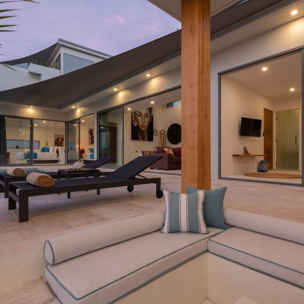 Pool Sala at Villa Bougainvillea, a 4 bedroom luxury, ocean view villa located in Zog Villa Estate, Maenam,, Koh Samui