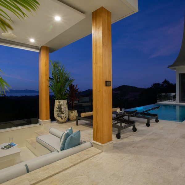 Pool Sala at Villa Bougainvillea, a 4 bedroom luxury, ocean view villa located in Zog Villa Estate, Maenam,, Koh Samui