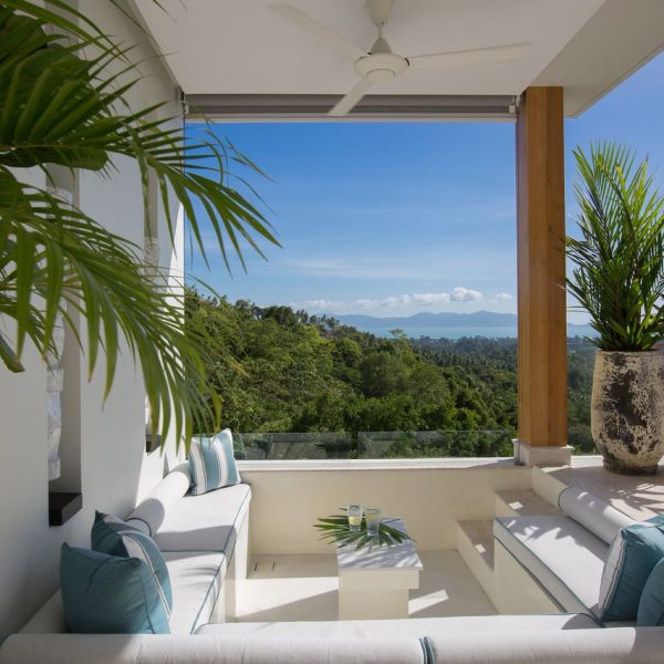 Pool Sala at Villa Bougainvillea, a 4 bedroom luxury, ocean view villa located in Zog Villa Estate, Maenam,, Koh Samui