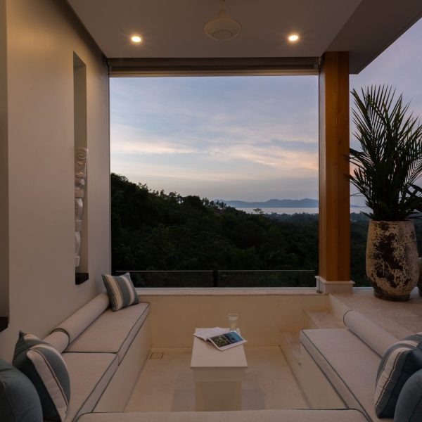 Pool Sala at Villa Bougainvillea, a 4 bedroom luxury, ocean view villa located in Zog Villa Estate, Maenam,, Koh Samui