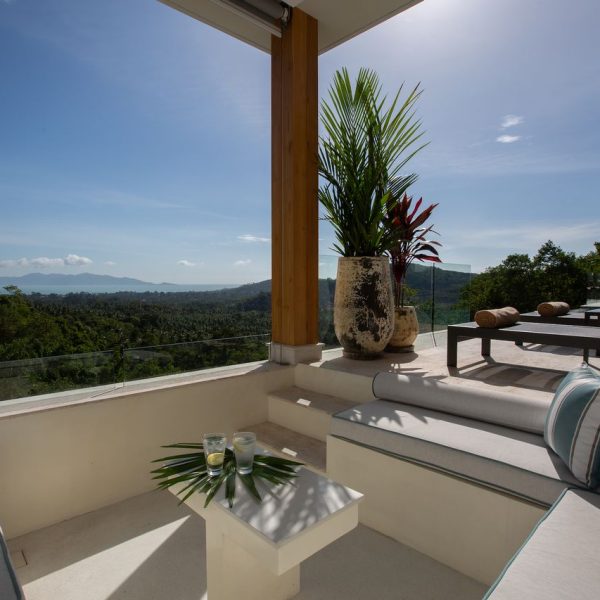 Pool Sala at Villa Bougainvillea, a 4 bedroom luxury, ocean view villa located in Zog Villa Estate, Maenam,, Koh Samui