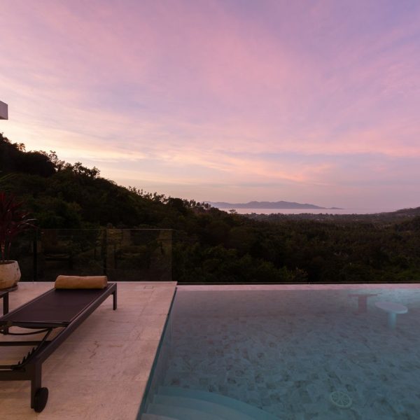 View from Villa Bougainvillea, a 4 bedroom luxury, ocean view villa located in Zog Villa Estate, Maenam,, Koh Samui