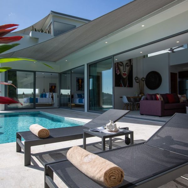 Villa Bougainvillea, a 4 bedroom luxury, ocean view villa located in Zog Villa Estate, Maenam,, Koh Samui