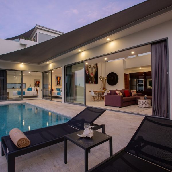 Villa Bougainvillea, a 4 bedroom luxury, ocean view villa located in Zog Villa Estate, Maenam,, Koh Samui